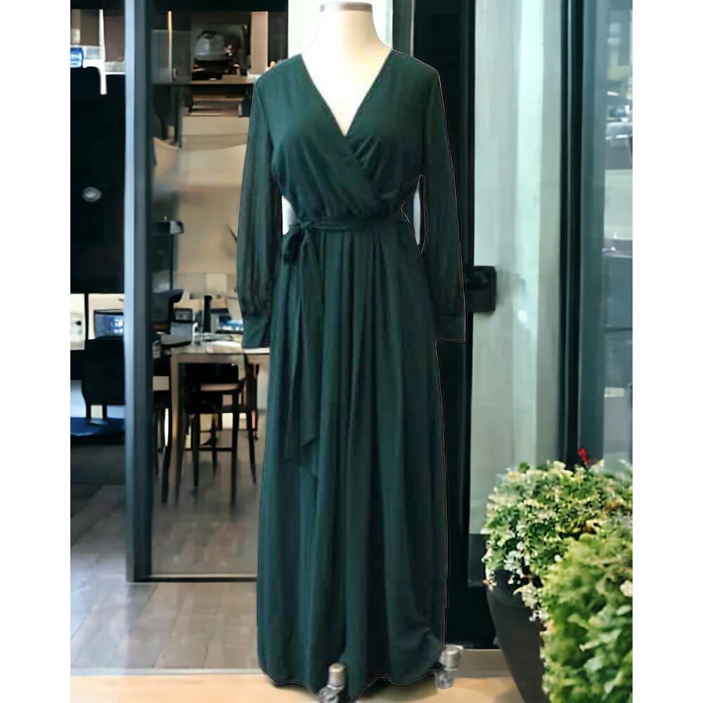 Ricarica Size 1X Emerald Evening Long Dress NWT‎